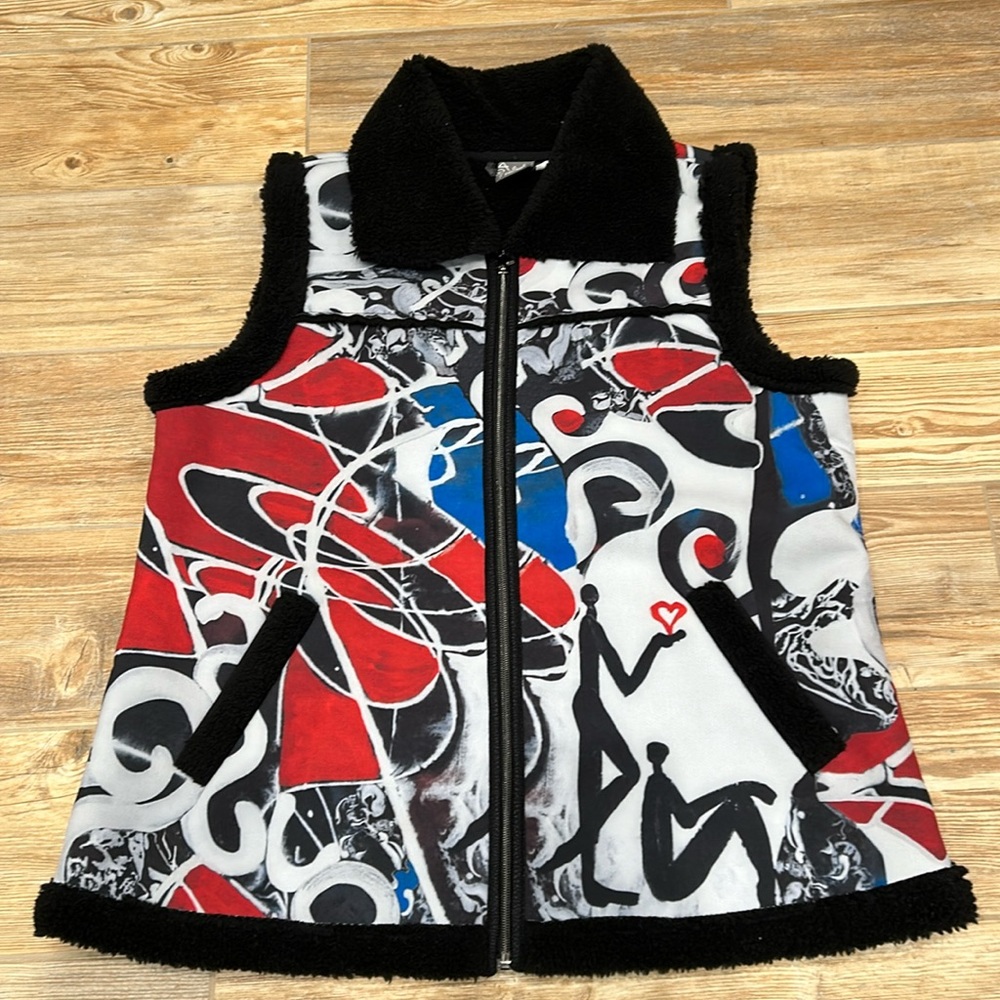 A puffy vest made in turkey